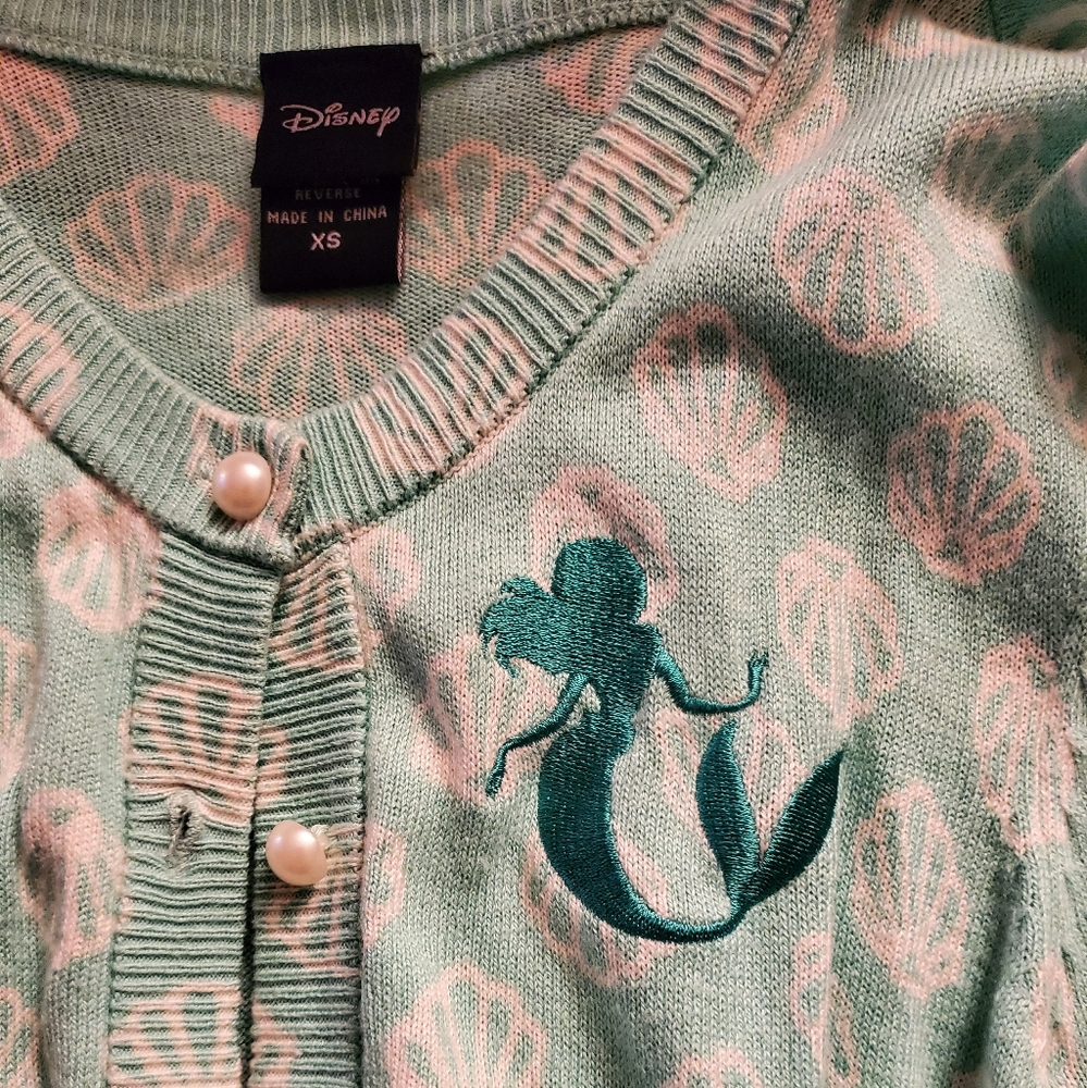 Disney Little Mermaid Clam Cardigan